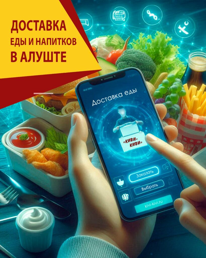 Доставка еды из ресторана "Киви-Киви" в любой уголок Алушты!